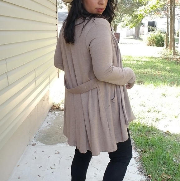 FLASHSALE⚡ULTRAMODERN DRAPE CARDIGAN IN BROWN - Picture 6 of 12